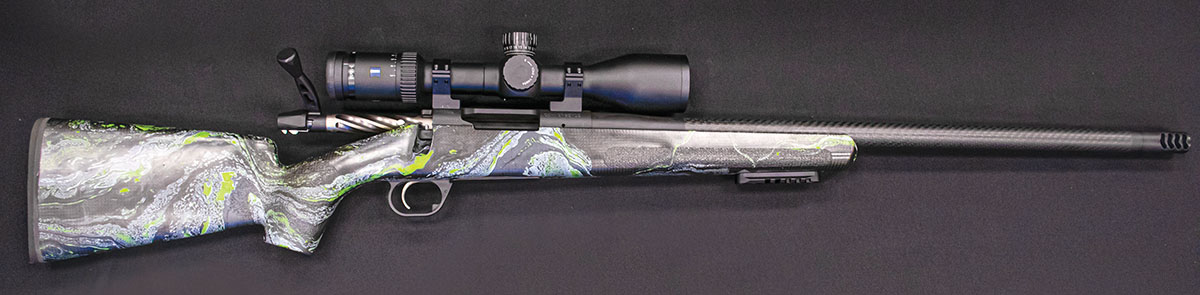 The rifle used for testing was this AllTerra Arms Carbon Mountain Shadow chambered in 6mm Creedmoor. It was a great rifle to establish a baseline for accuracy with both handloads and factory loads.
